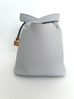 Hermes Picotin Mini Schloss 18cm Blau Blass Gold Hardware