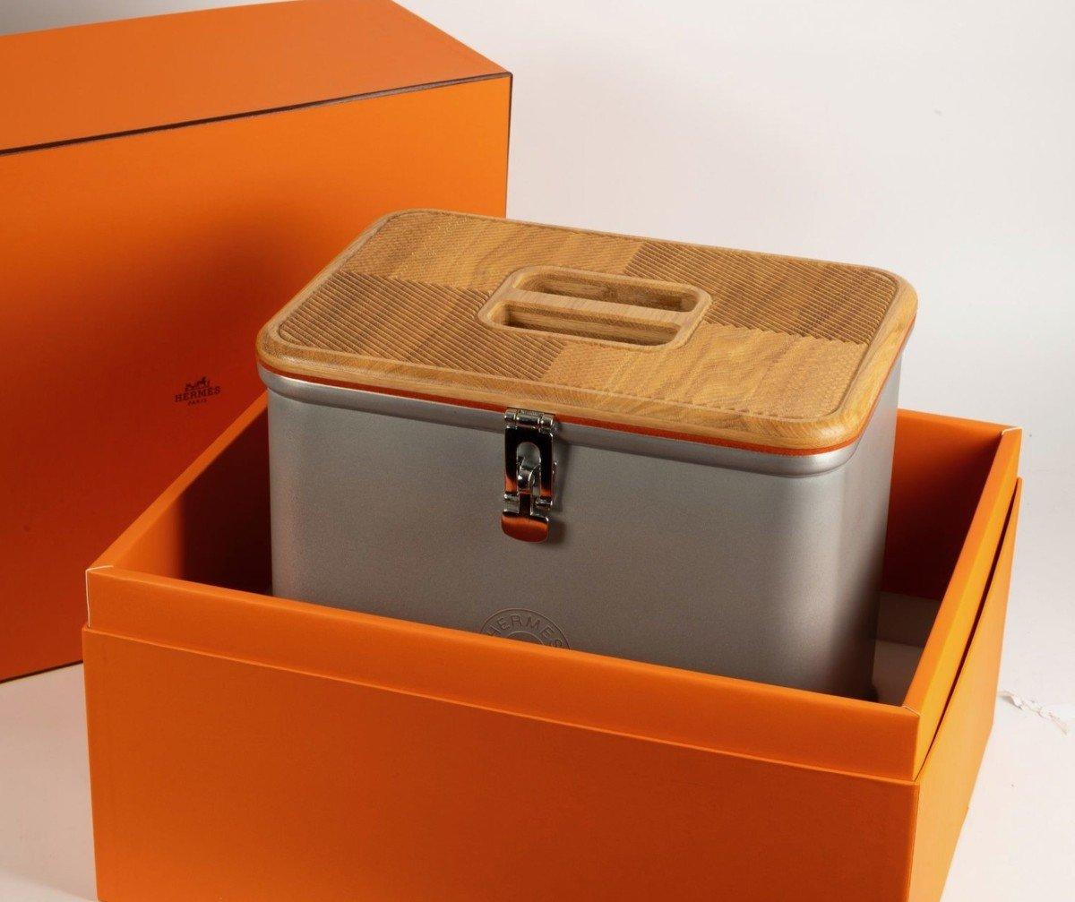Hermes & Pierre Dubourg , Dressing Box In Good Condition For Sale In SAINT-OUEN-SUR-SEINE, FR