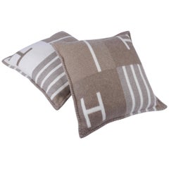 Hermes Pillow Avalon Vibration Naturel Set of Two New w/ Sleepers