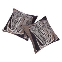 Hermes Pillow Brandebourgs Ecorce Throw Cushion Set of Two
