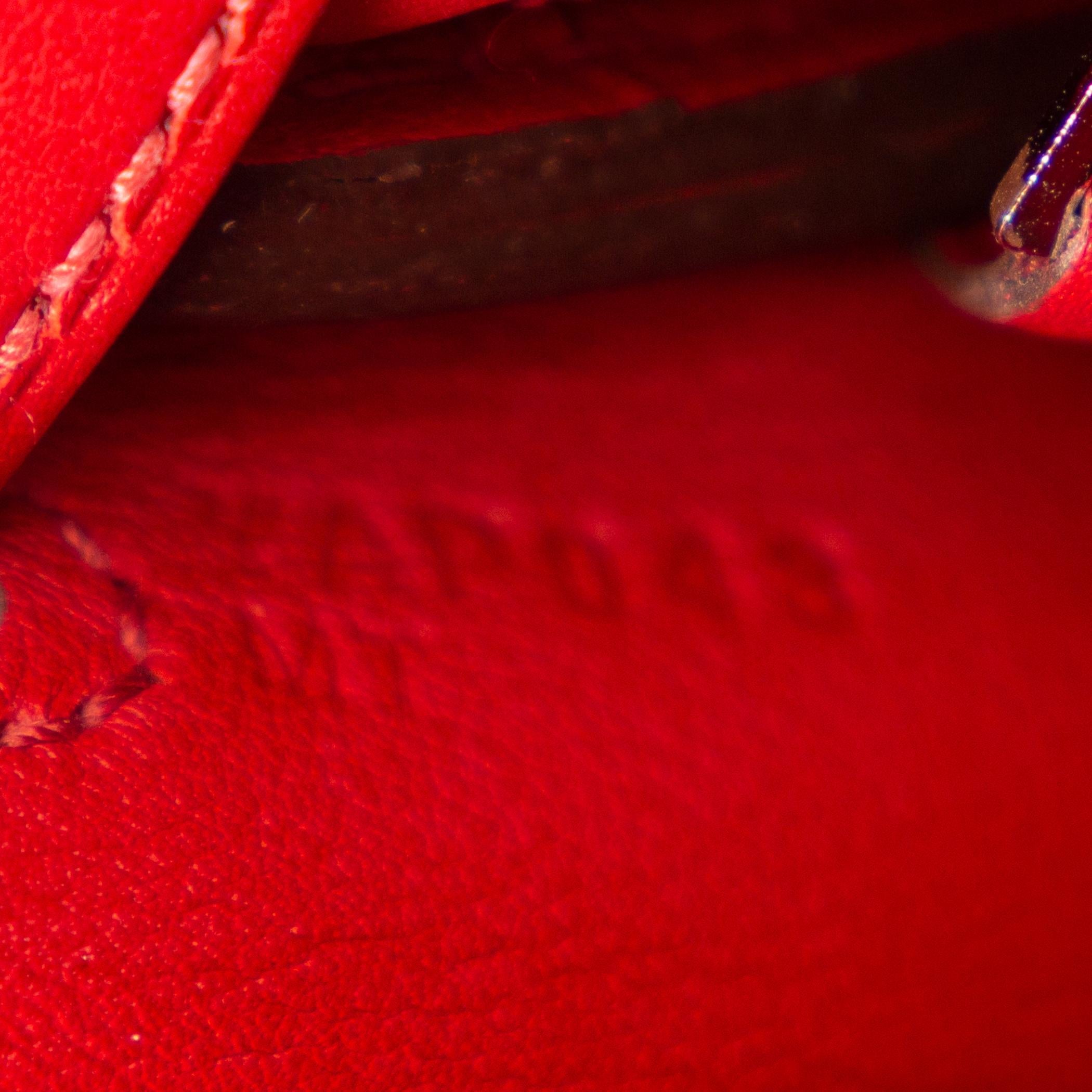 HERMES PIMENT red Swift leather KELLY 25 RETOURNE Bag w Palladium For Sale 4