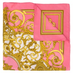 Hermès Pink Baroque Print Scarf