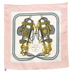 Hermes Pink Brides De Gala by Hugo Grygkar Gavroche Silk Scarf
