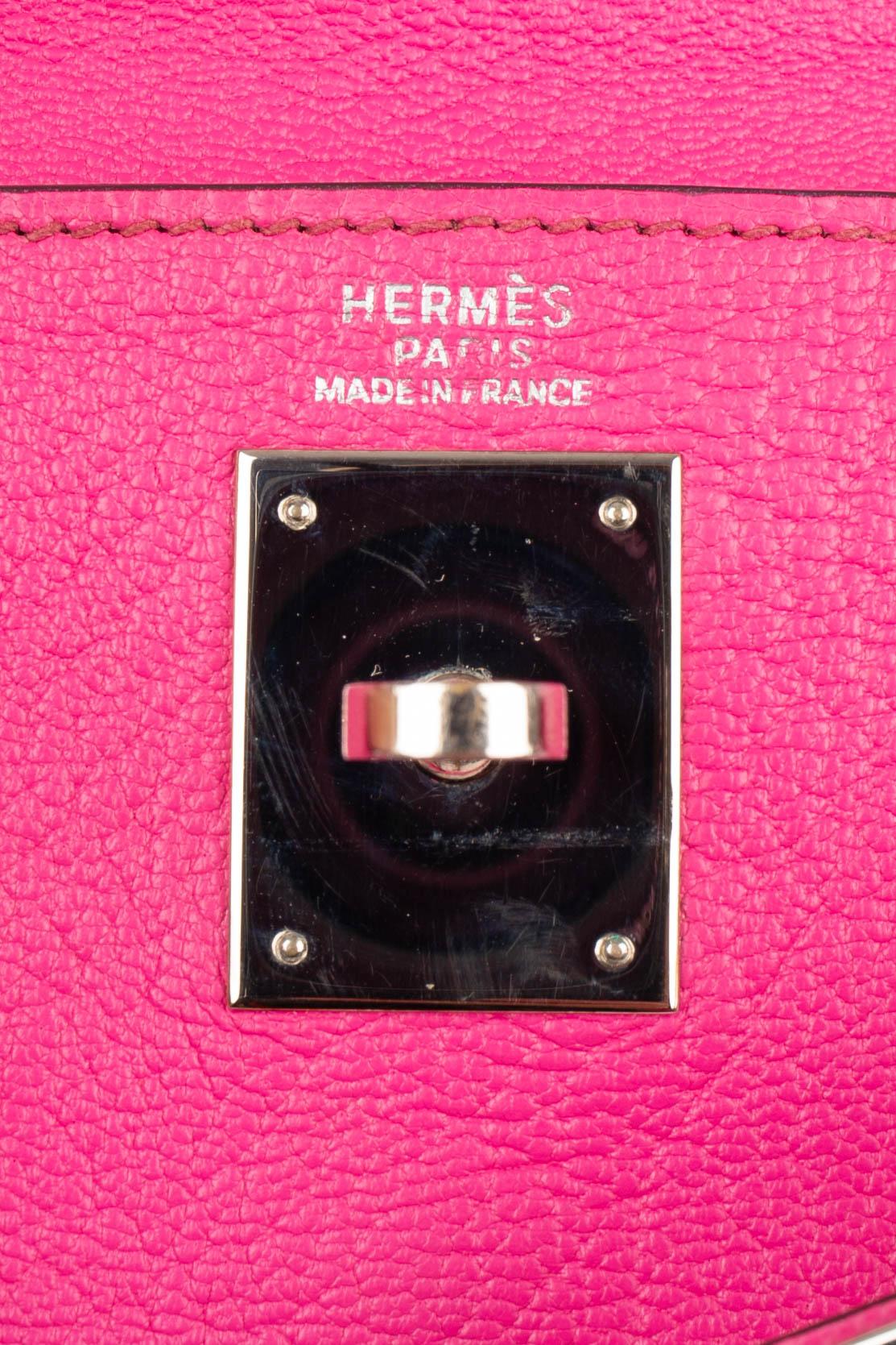 Hermès Pink Calfskin Kelly Bag, 2005 For Sale 6