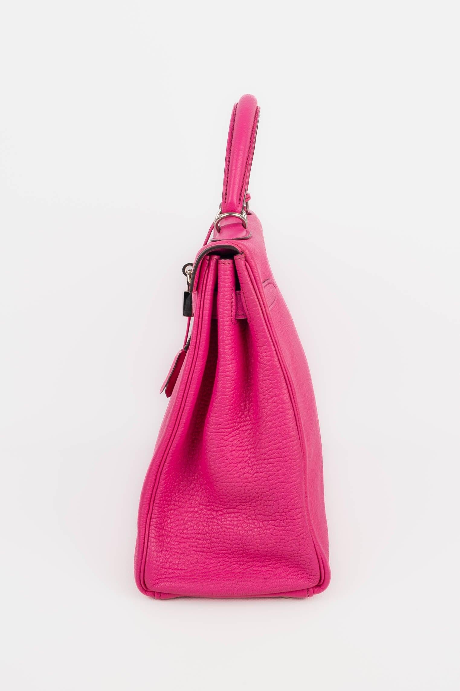 Hermès Pink Calfskin Kelly Bag, 2005 For Sale 1