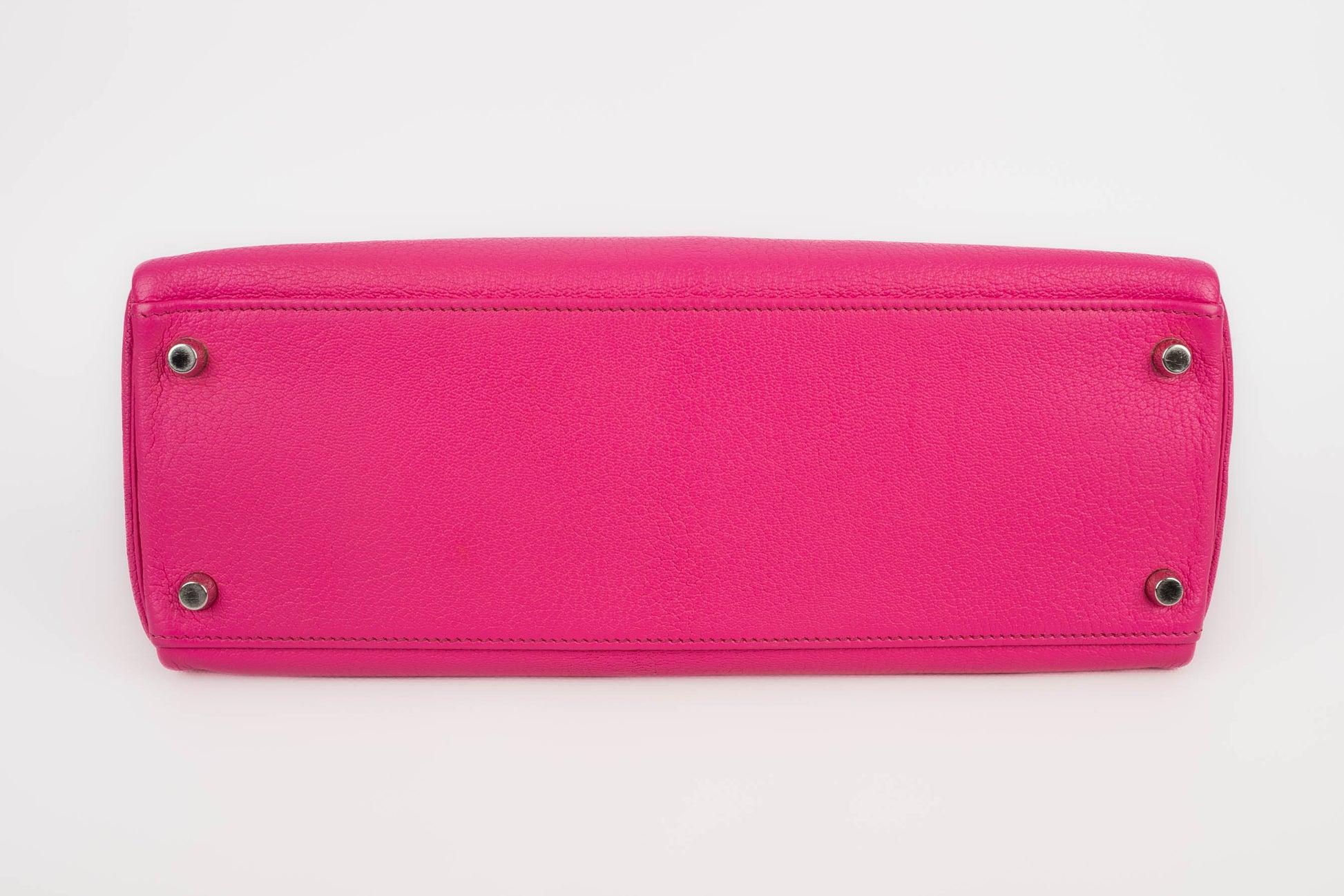 Hermès Pink Calfskin Kelly Bag, 2005 For Sale 2