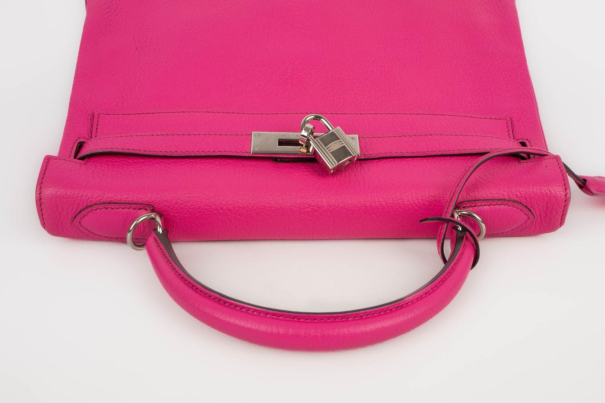Hermès Pink Calfskin Kelly Bag, 2005 For Sale 3