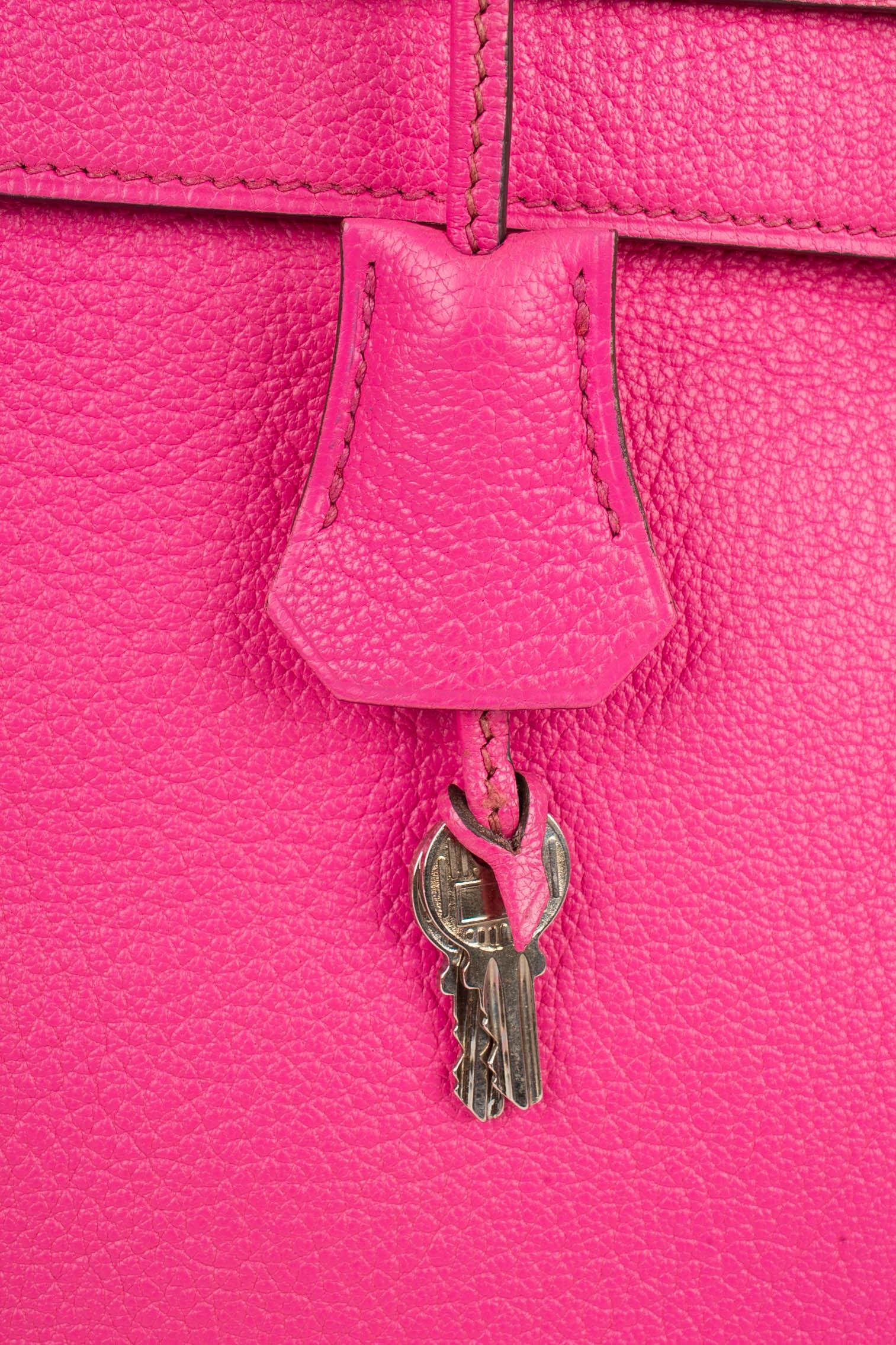 Hermès Pink Calfskin Kelly Bag, 2005 For Sale 5