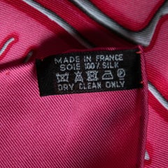 Hermès Pink Cheval Fusion Silk Square Scarf