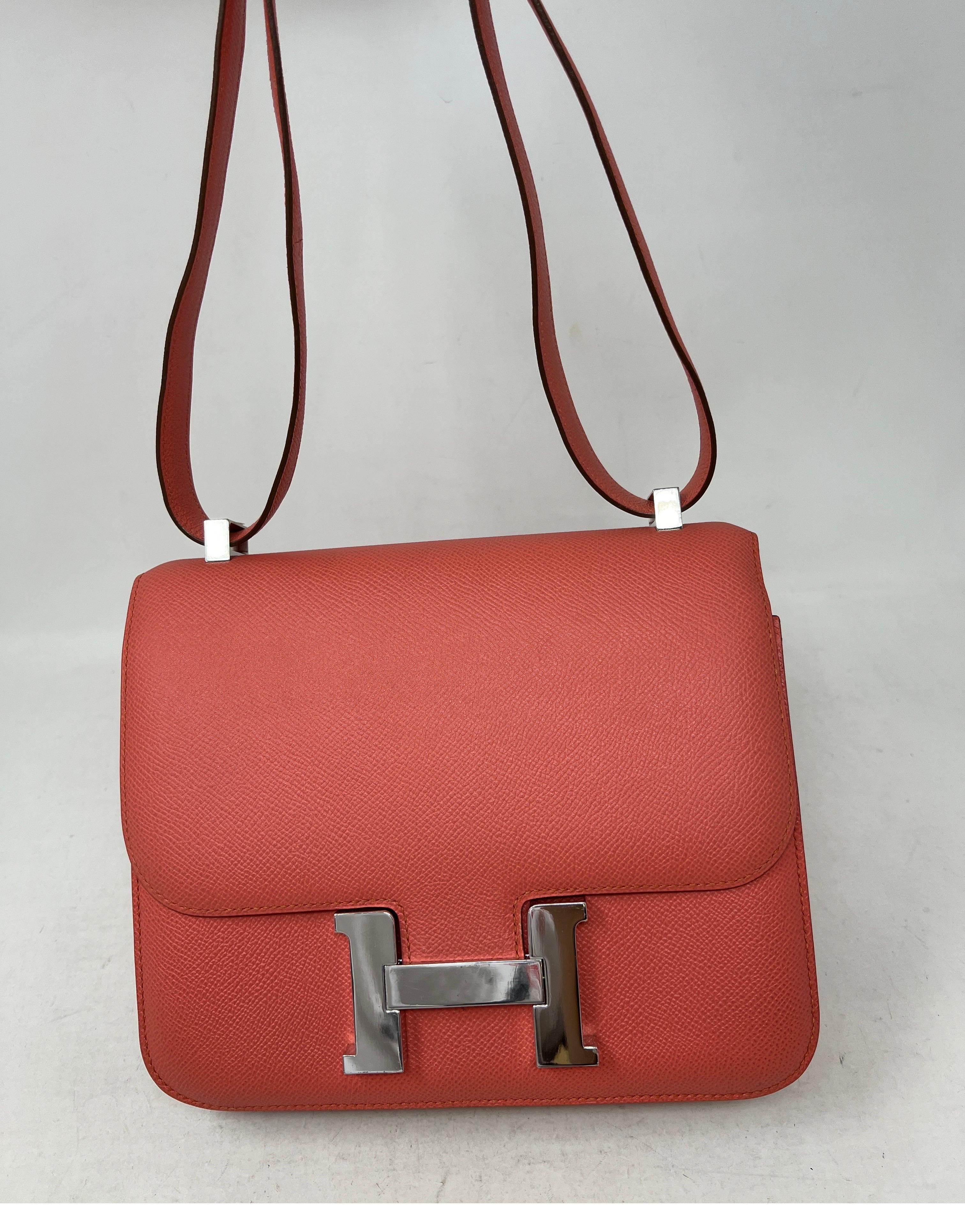 Hermes Pink Constance 24 Bag For Sale 12