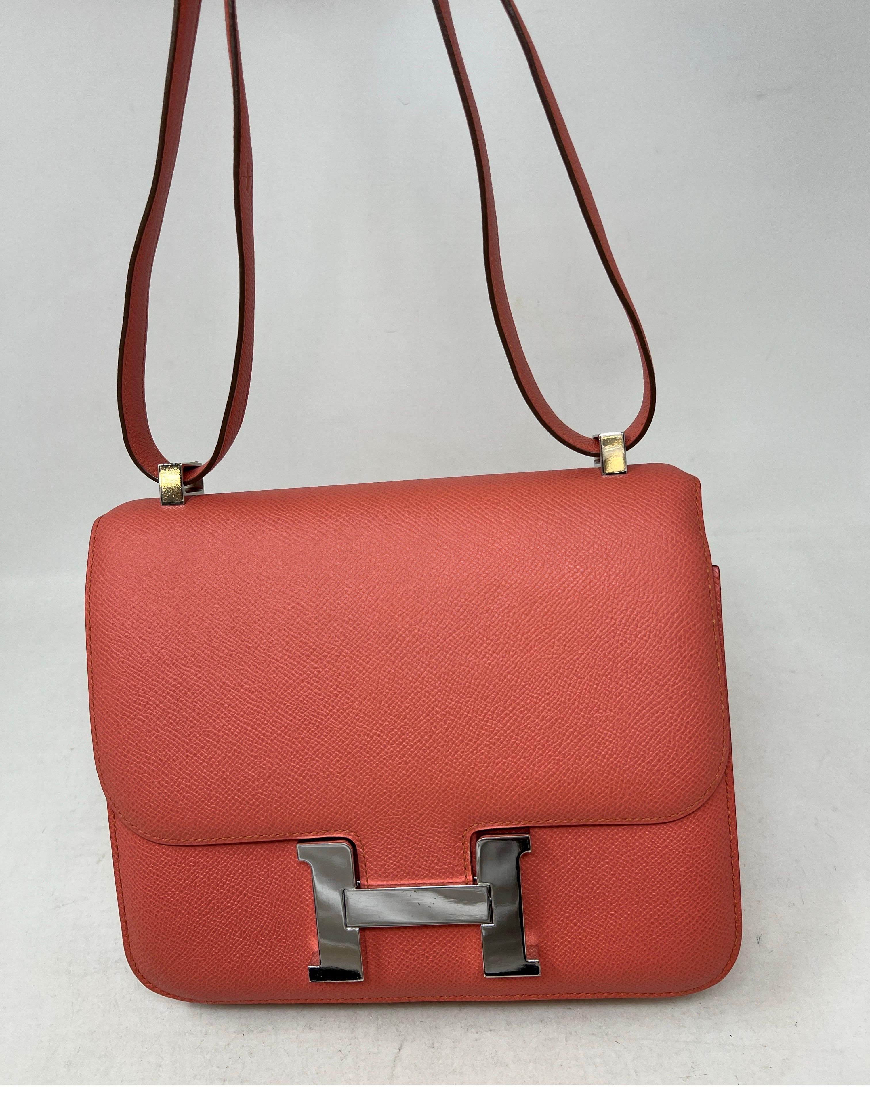 Hermes Pink Constance 24 Bag For Sale 13