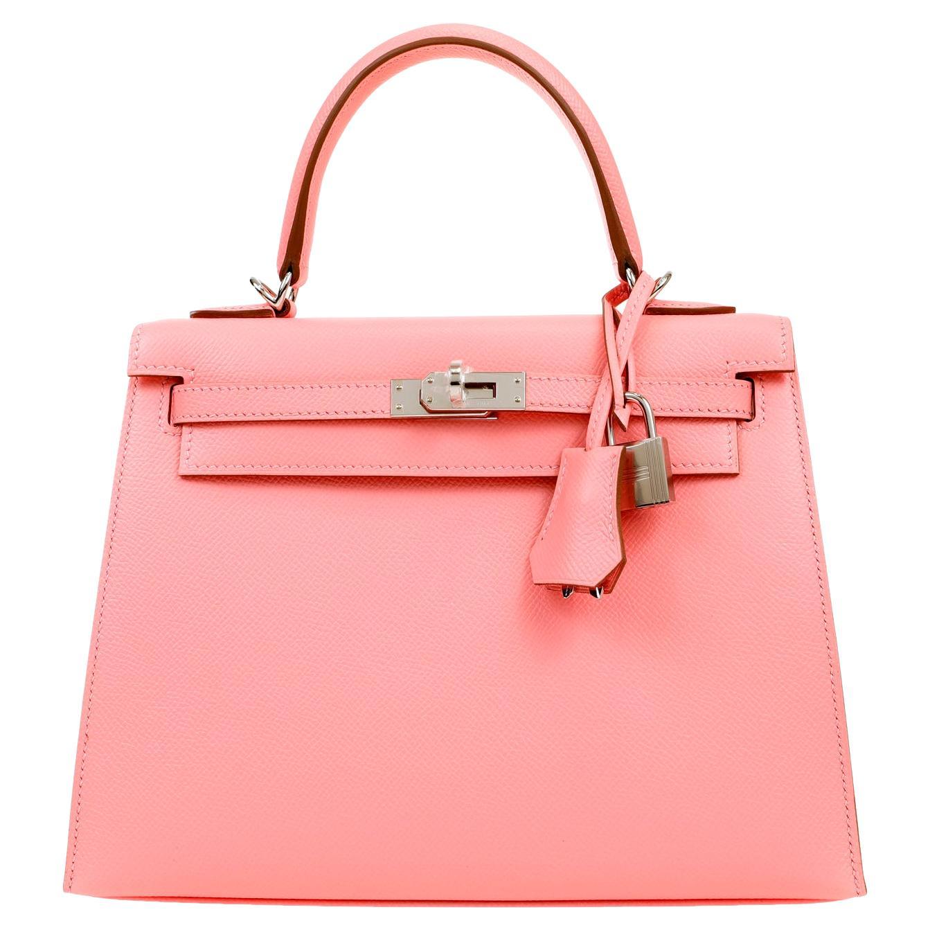 Hermès Pink Epsom 25 cm Sellier Kelly 