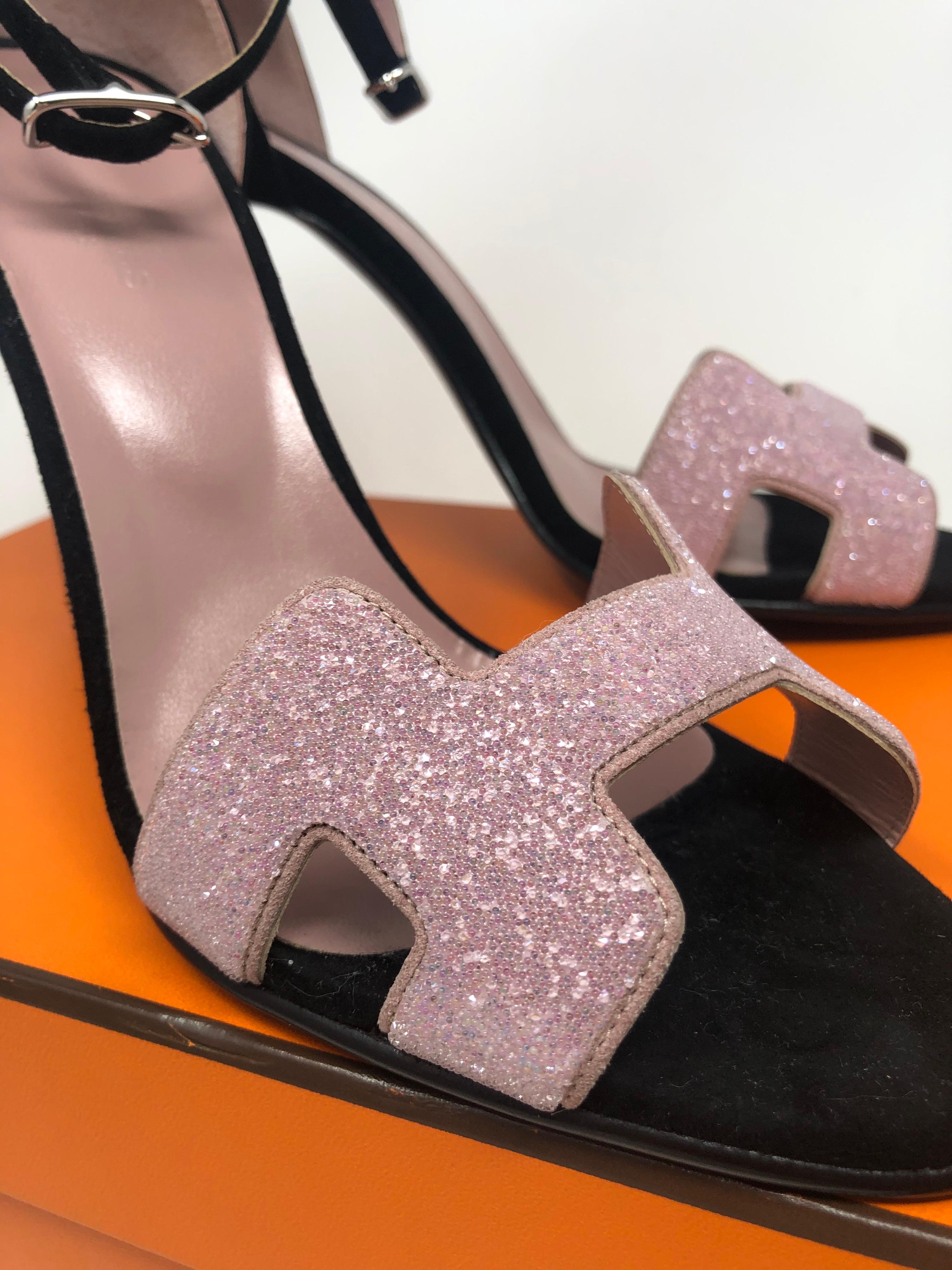hermes pink heels
