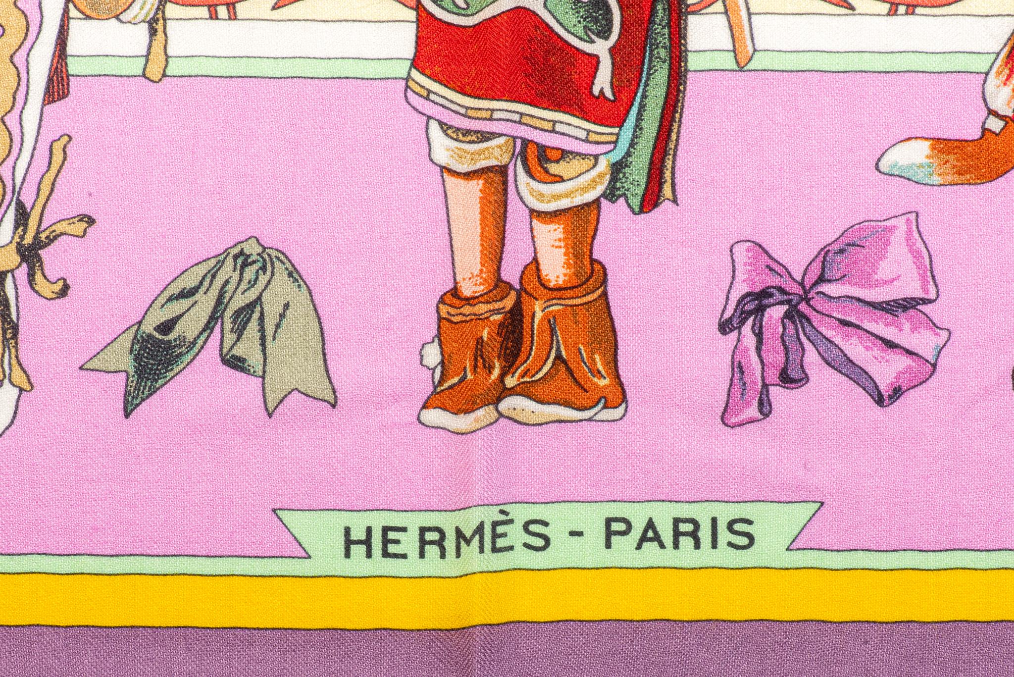 Hermes Pink Kachinas Cashmere Shawl In Excellent Condition In West Hollywood, CA