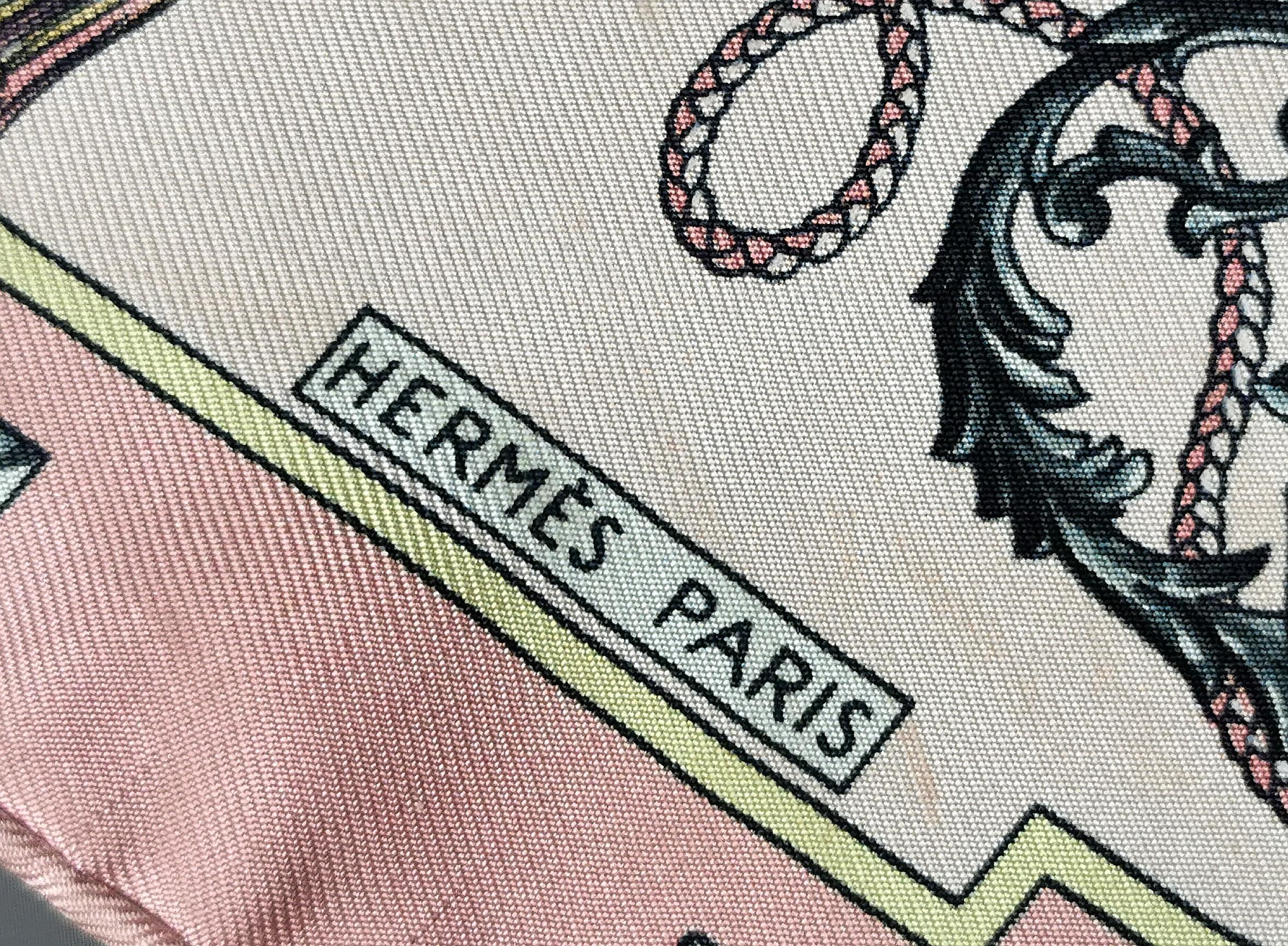 hermes key scarf