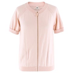 Hermes Pink Knit Zip Top US 6 Hermes Pink Knit Zip Top US 6