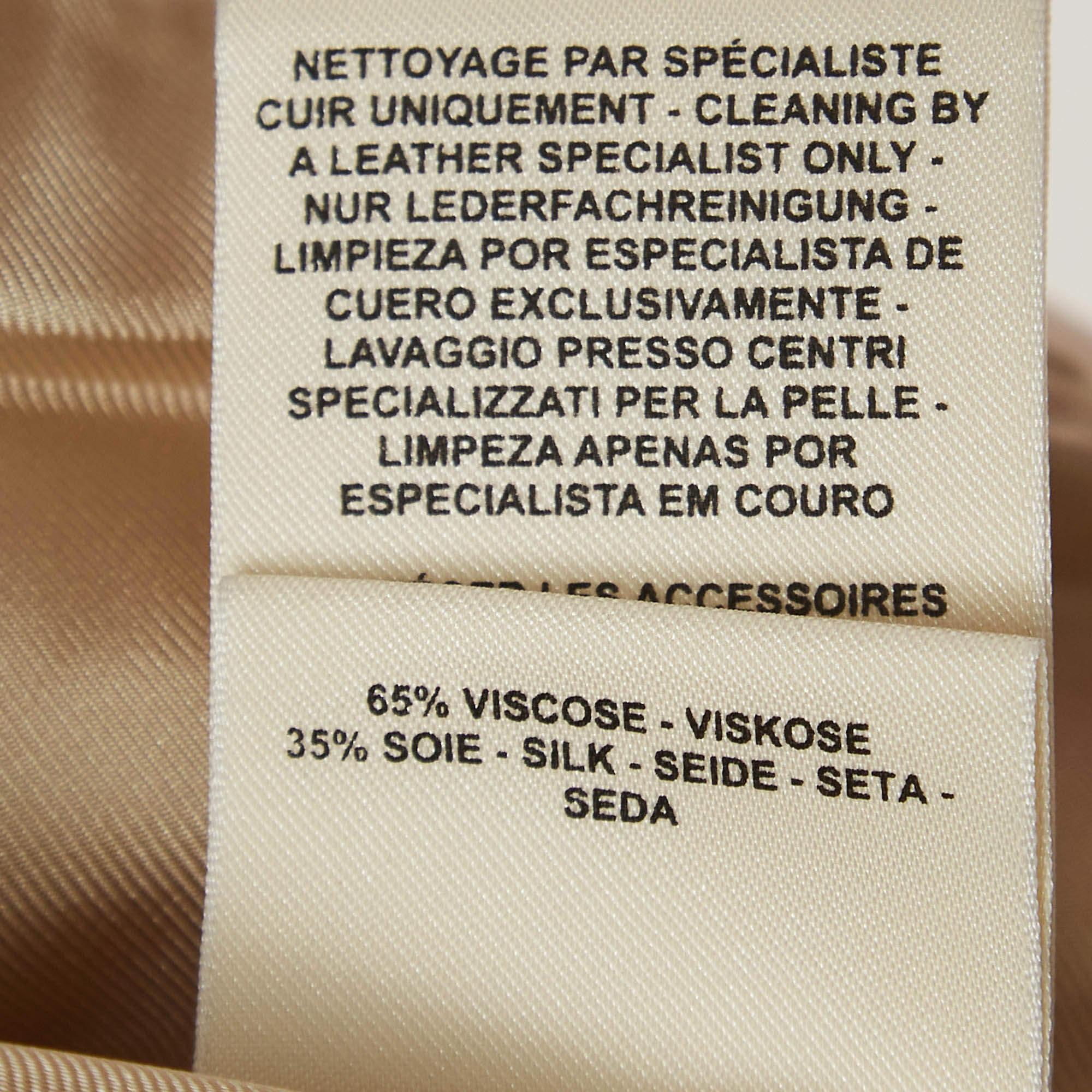 Hermes Pink Leather Button Detail Vest M For Sale 2
