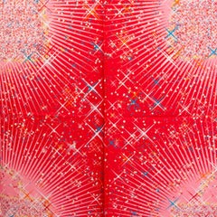 Hermes pink MAGIC KELLY 140 silk twill Scarf Shawl