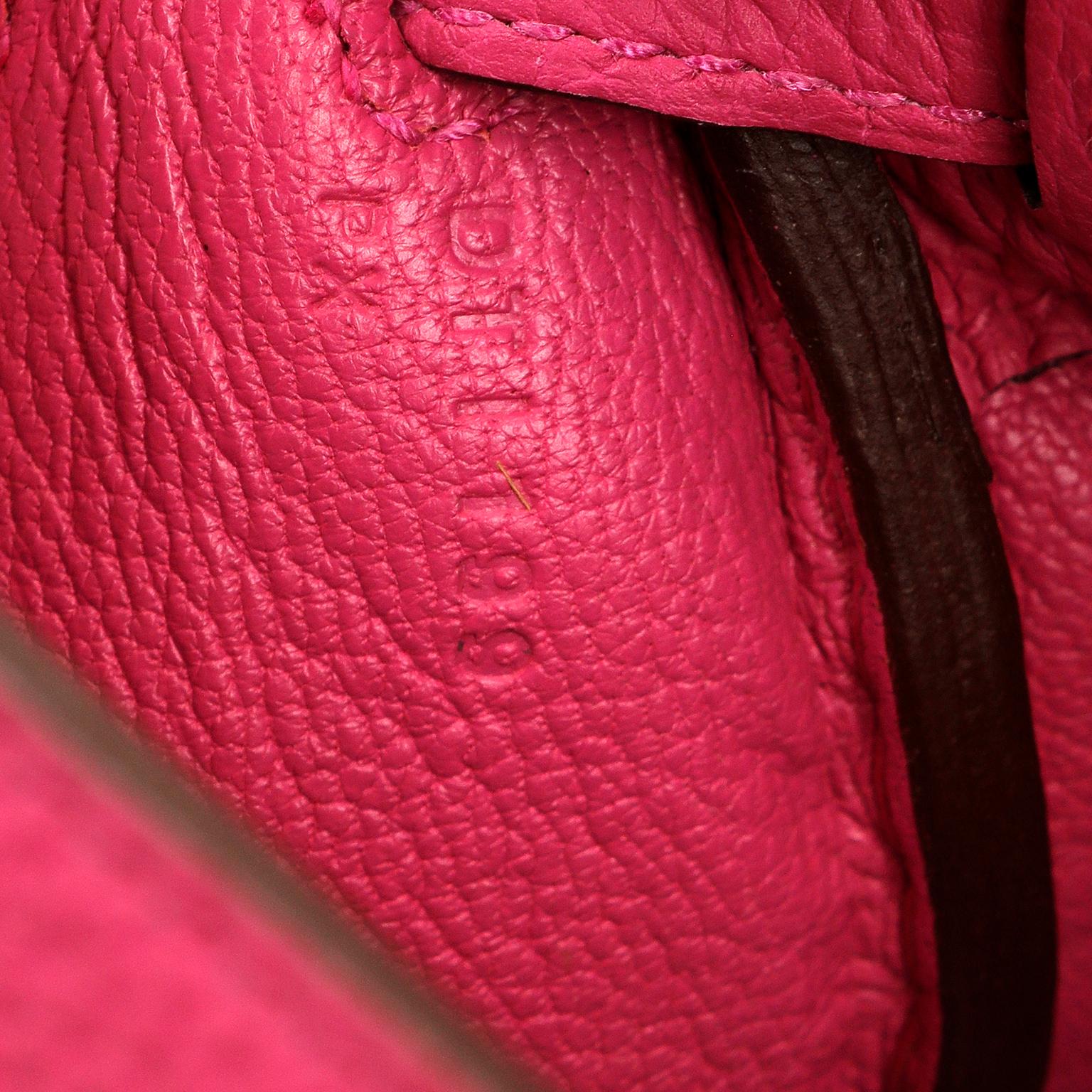 Hermès Pink Magnolia Togo 25 cm Kelly en vente 2