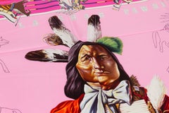Hermès Pink Pani la Shar Pawnee Scarf