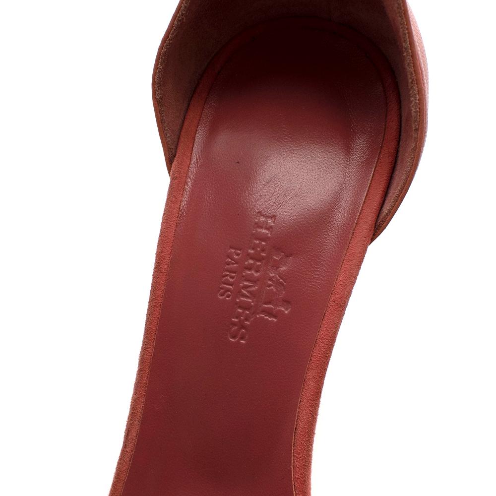 Hermes Pink Premiere 105 Sandals 36 For Sale 1