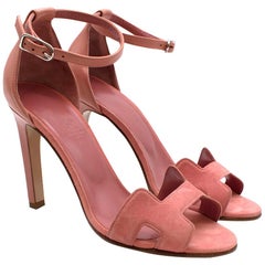 Hermes Pink Premiere 105 Sandals 36
