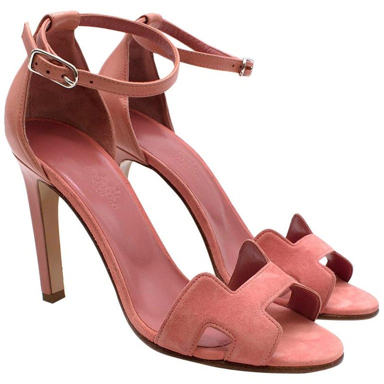 Hermes Pink Premiere 105 Sandals 36 For Sale at 1stDibs hermes