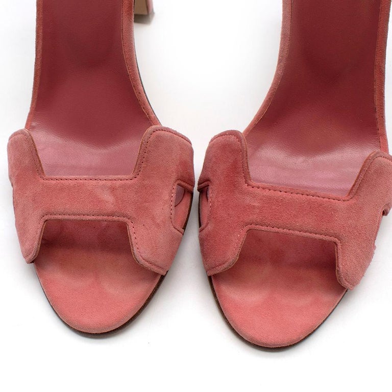 Hermes Pink Premiere 105 Sandals - EU 36