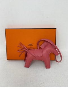 Hermes Pink Rodeo Horse Charm
