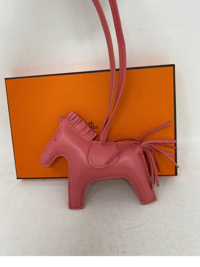 Hermes Pink Rodeo Horse Charm at 1stDibs