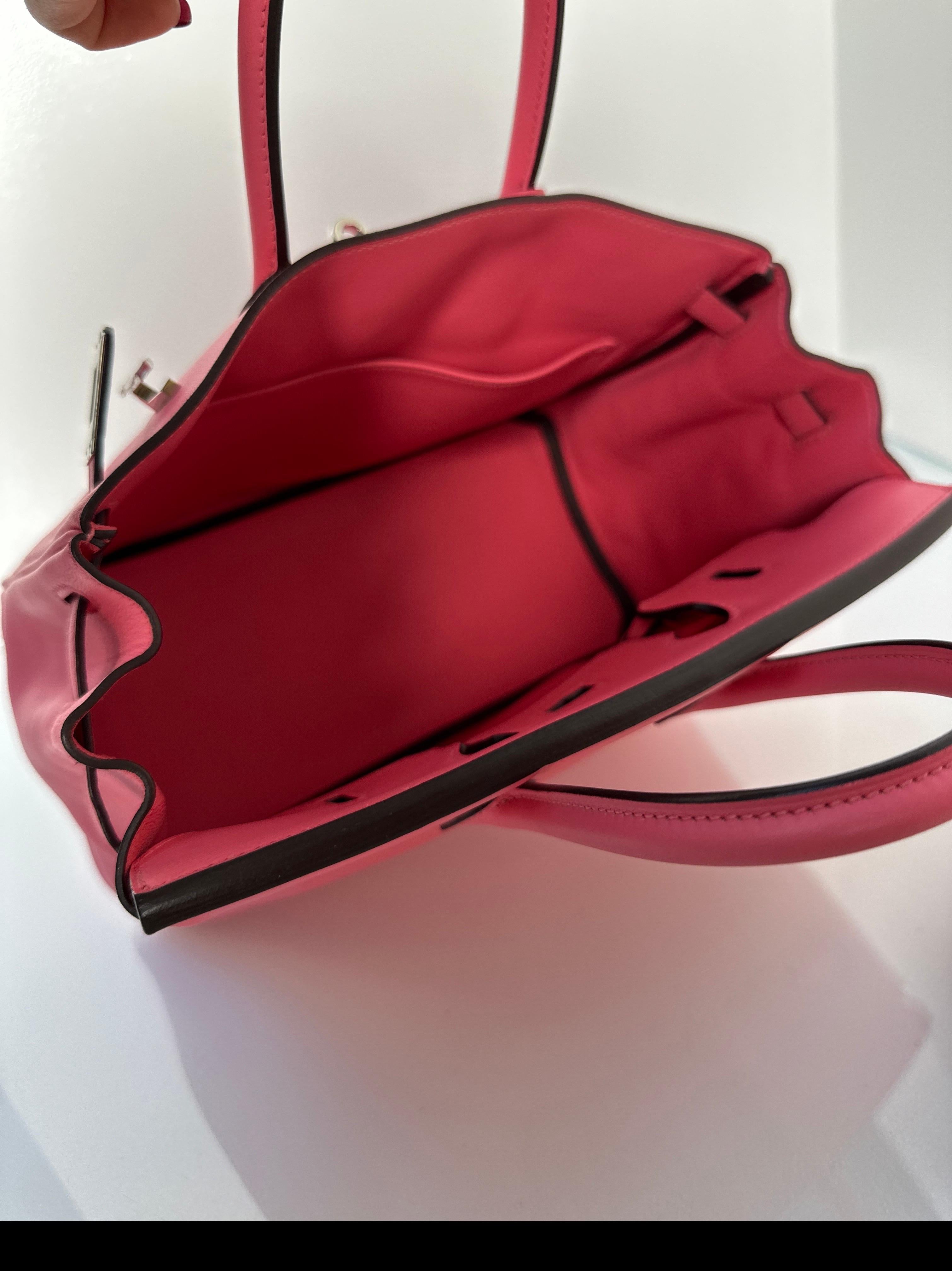 Hermes Pink Rose Azalee Birkin 25 Bag 2