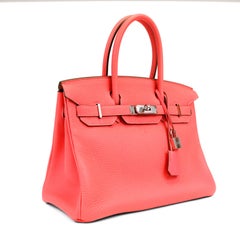 Hermès Pink Rose Togo 30 cm Birkin Bag
