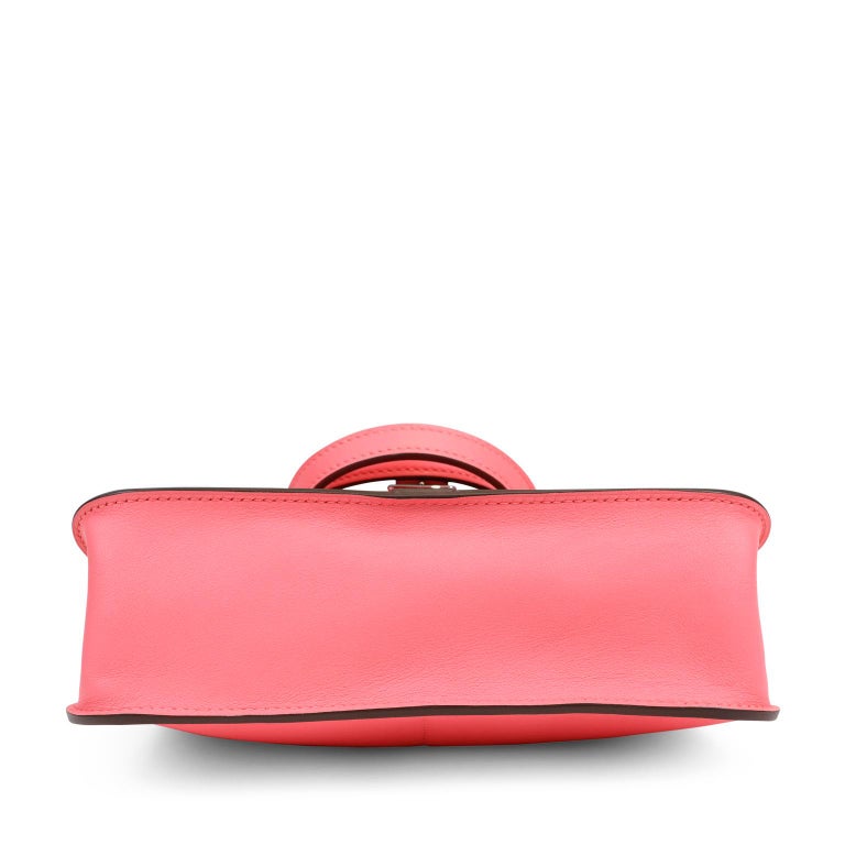 Hermès Pink Swift Leather Mini Halzan 22 For Sale 1