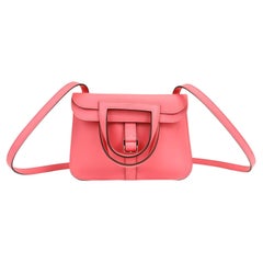 Hermès Rosa Swift Leder Mini Halzan 22