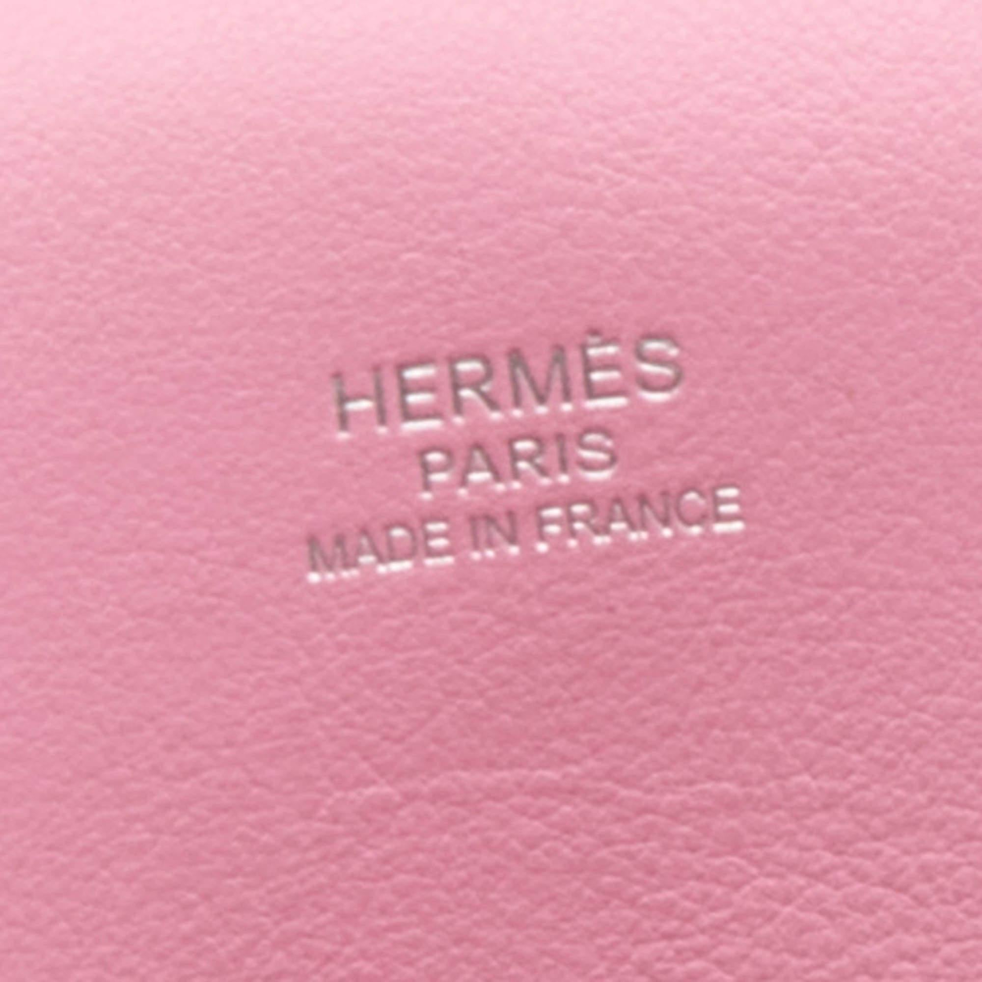 Hermes Pink Swift Leather Palladium Finish Jypsiere 28 Bag 2