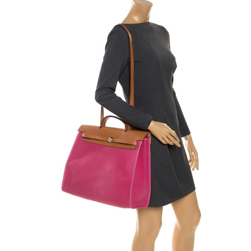 hermes herbag pink