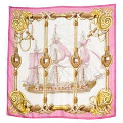 Hermes Rosa Tribord von Julie Abadie Seidenschal