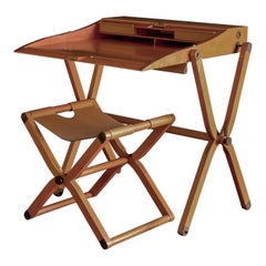 Vintage Hermès 'Pippa' Folding Desk and Seat, circa 1985