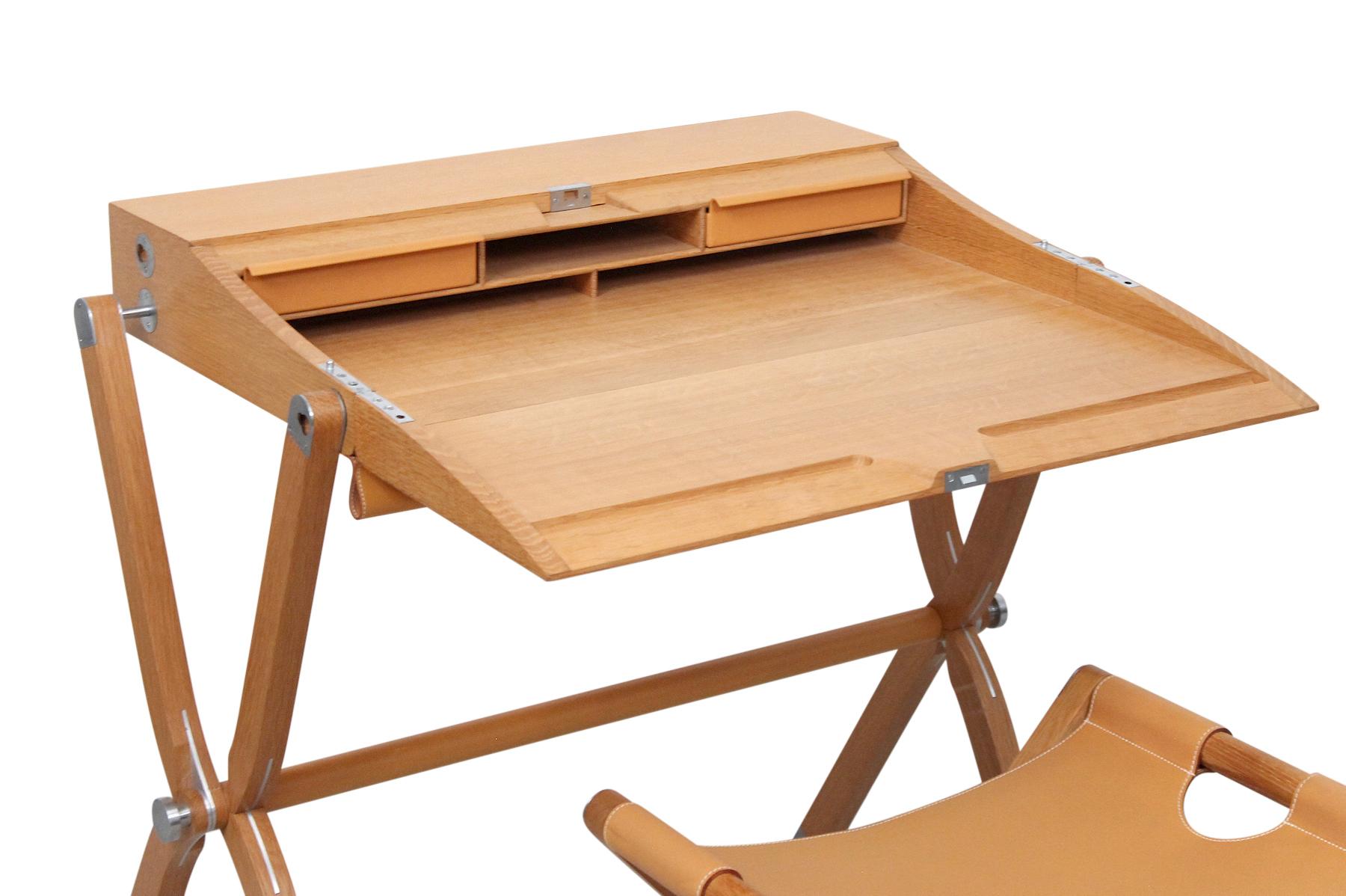 Contemporary Hermès Pippa Folding Desk and Stool
