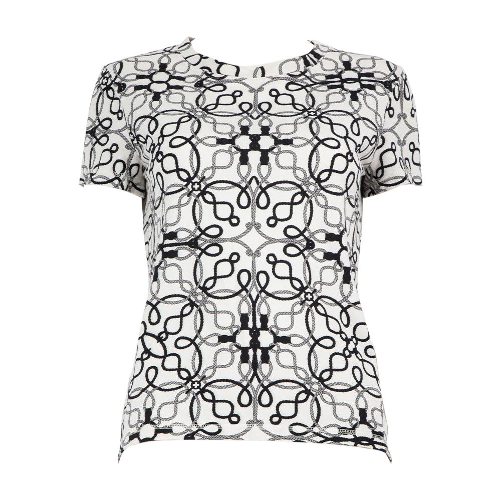 Hermès Pique Rope Printed T-Shirt Size M