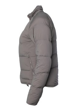 Hermes, Piumino extra-light puffer coat in taupe