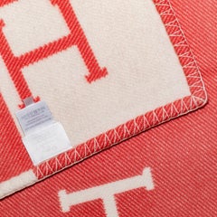 Hermes Plaid Avalon Cabriole Baby Blanket – 135x95cm - Rose Airelles - New