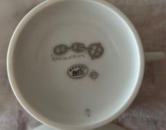 Tazza da tè e piattino Hermes Chaine d'Ancre Platine