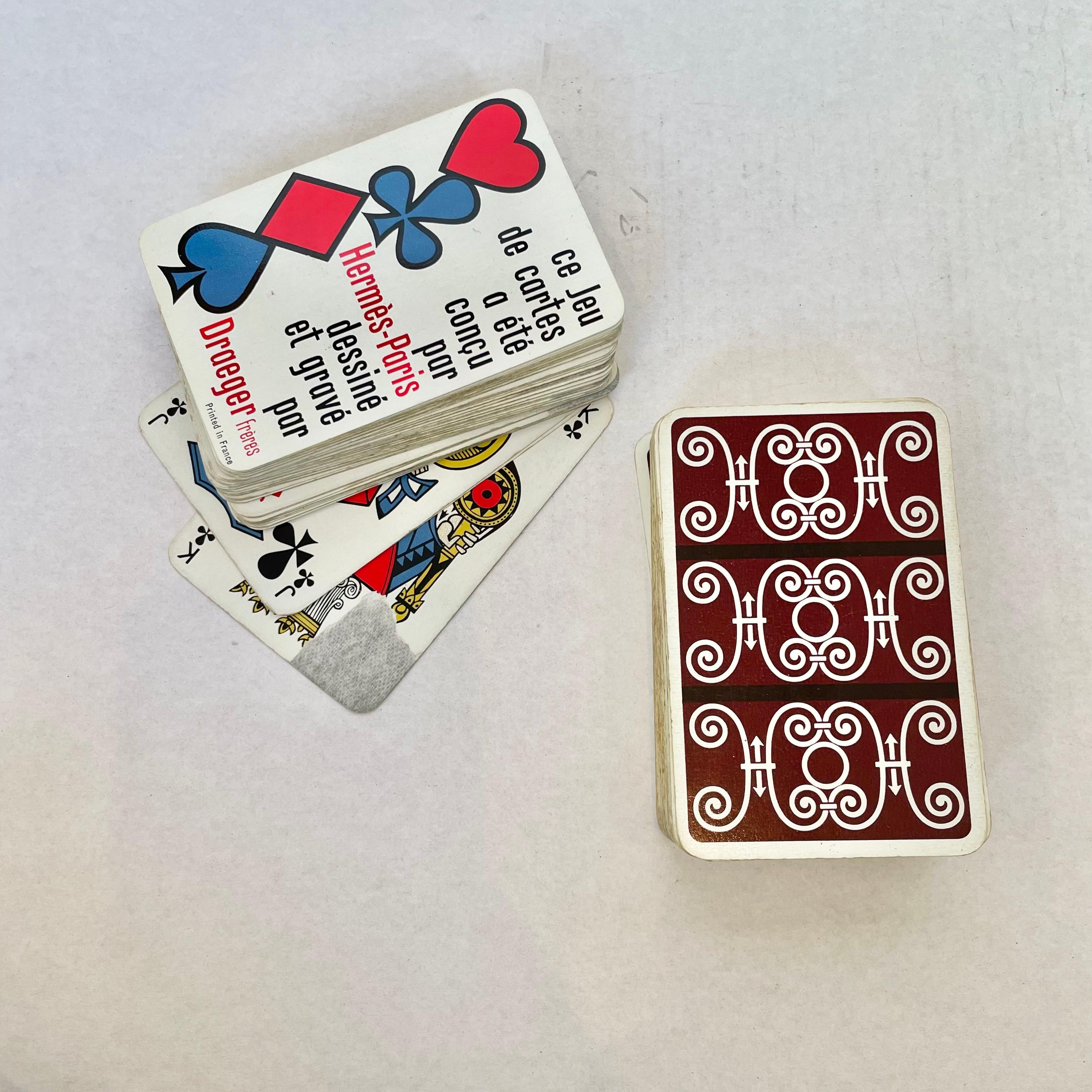 vintage hermes playing cards
