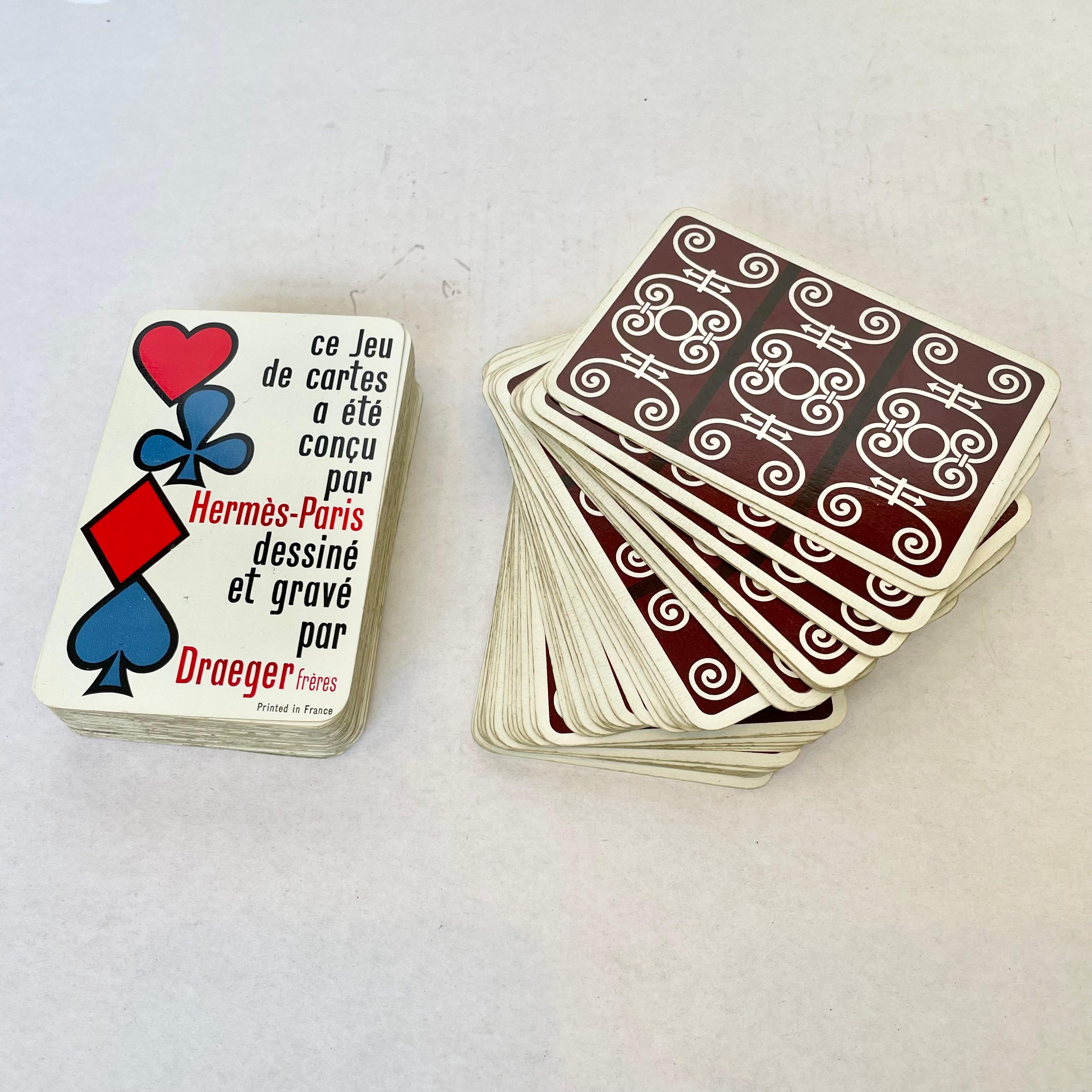 Late 20th Century Hermes Playing Cards, 1970s France For Sale