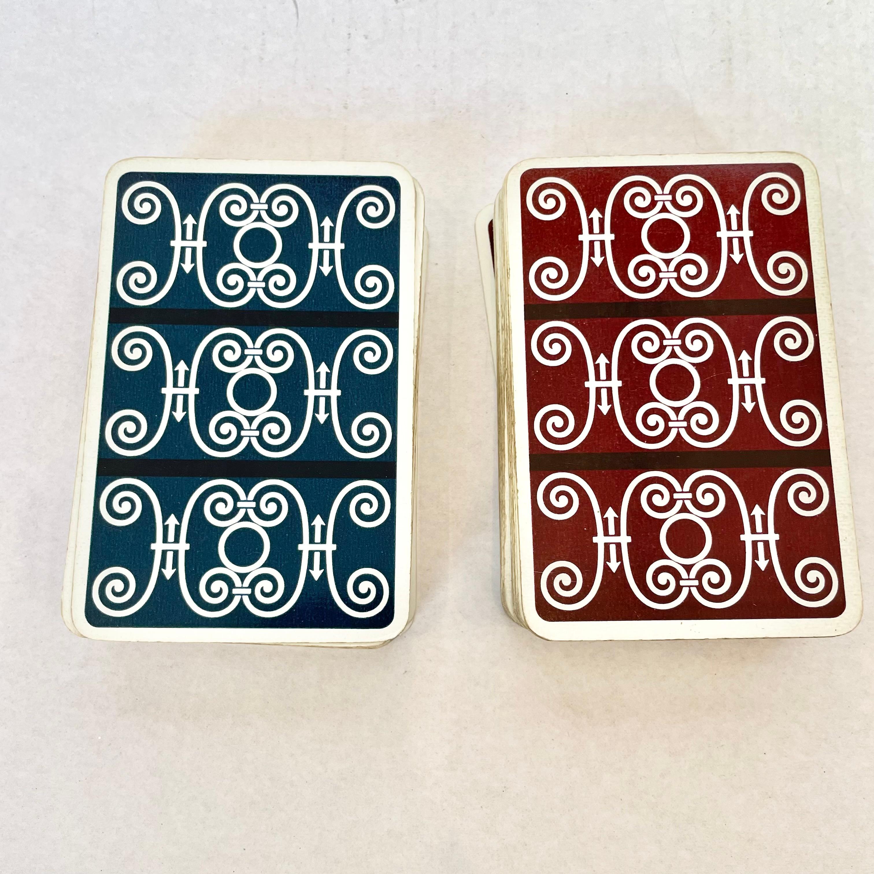 Plastic Hermes Playing Cards, 1970s France For Sale