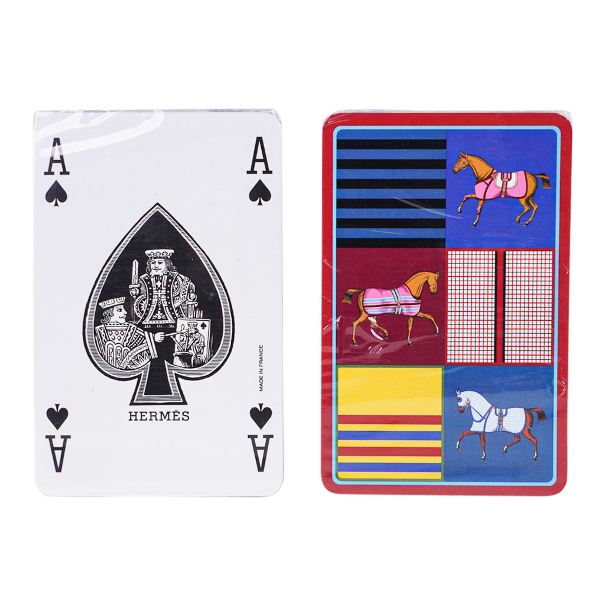 Women's or Men's Hermes Playing Cards Couvertures Nouvelles Bridge Set