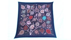Hermès L'Arbre De Vie Pleated Silk Scarf Christine Henry