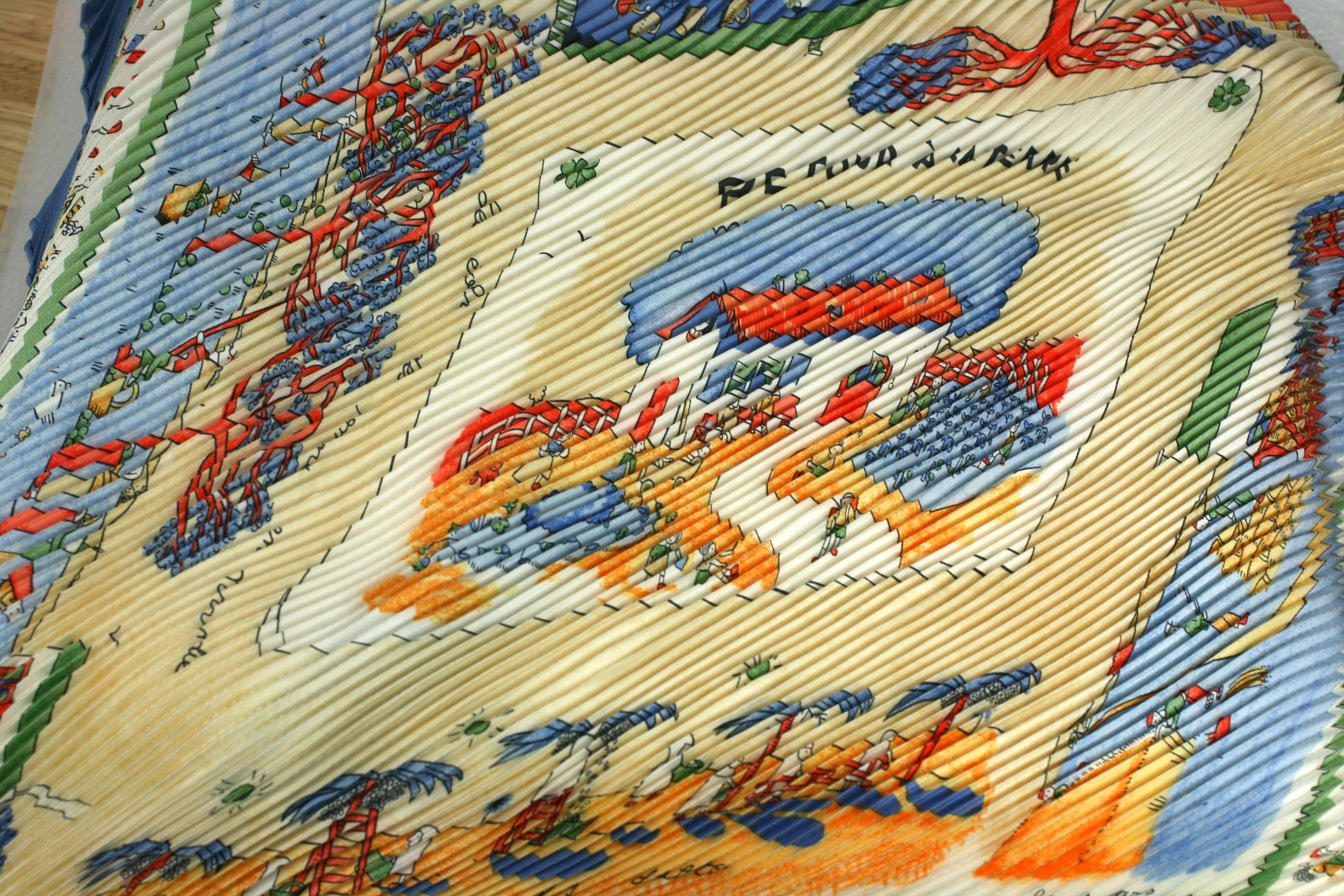 Women's Hermes Pleated Silk Scarf  