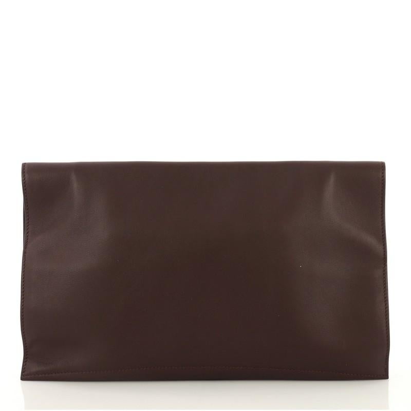 Hermes Pliplat Clutch Swift In Good Condition In NY, NY